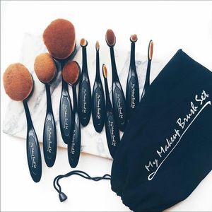 10 PC oval brush set